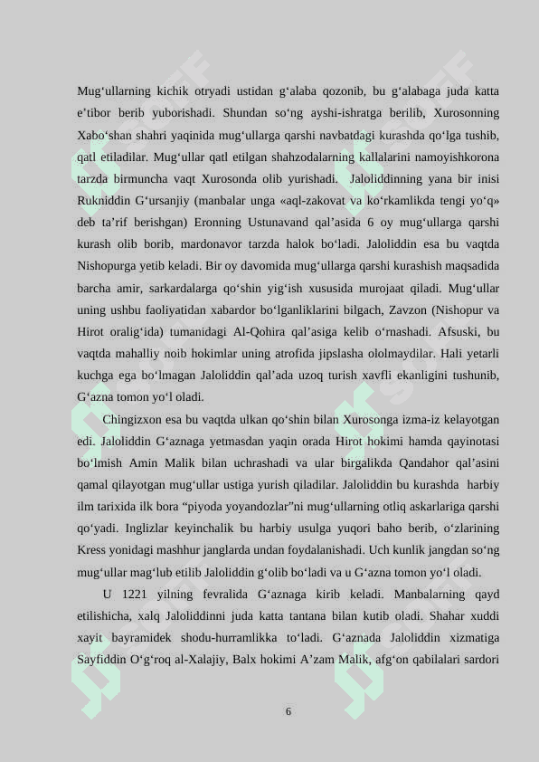JALOLIDDIN MANGUBERDINING SIYOSAT MAYDONI 6
