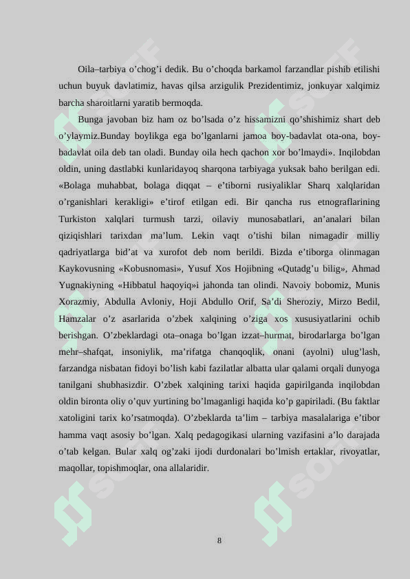 OILADA VA MAKTABDA O'QUVCHILAR SHAXSINI SHAKLLANTIRISH 7