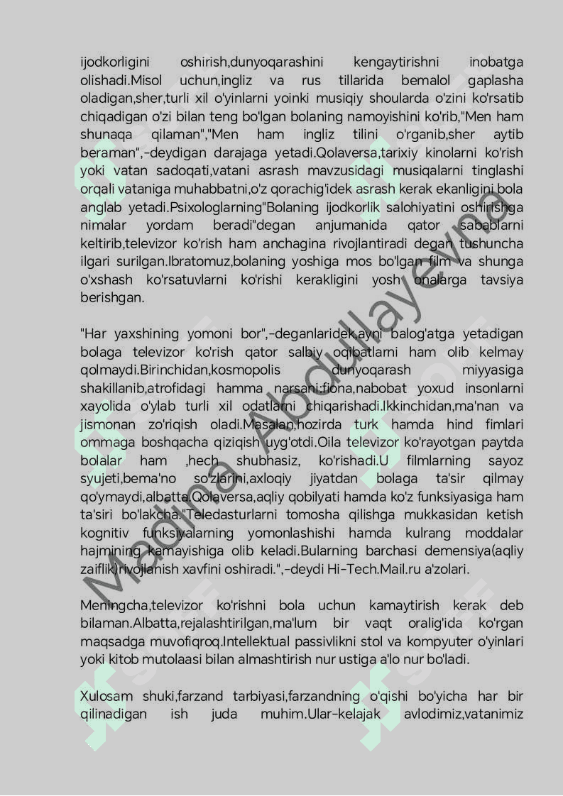Esselar to'plami [90ta ehtimoliy esselar], o'zbek tili milliy sertifikat uchun. 6