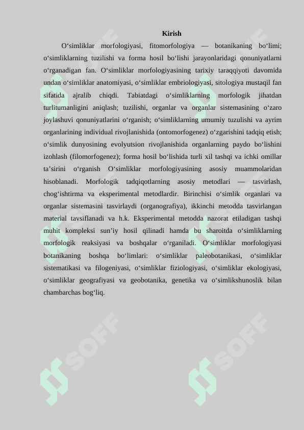 Asosiy morfologik qonuniyatlar. Simmetriya turlari matamorfoz 2