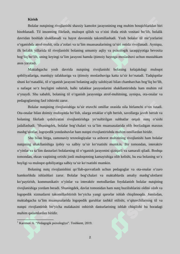 BOLALAR NUTQINI O‘STIRISHDA OILA VA TARBIYACHI-PEDAGOGNING HAMKORLIGI 2