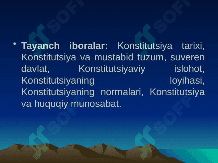 O`zbekistonning 1992 yilgi konstitutsiyasining vujudga kelishi. 3