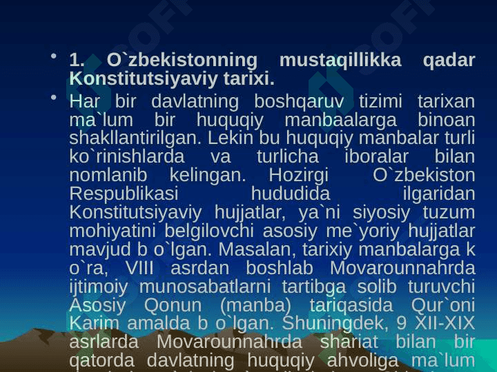 O`zbekistonning 1992 yilgi konstitutsiyasining vujudga kelishi. 4