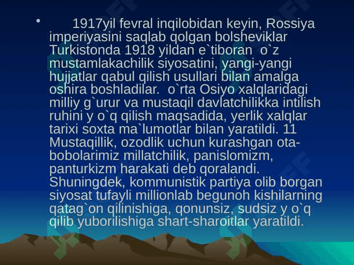 O`zbekistonning 1992 yilgi konstitutsiyasining vujudga kelishi. 7