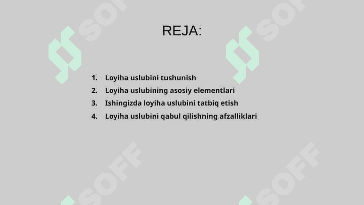 Loyiha uslubi 2