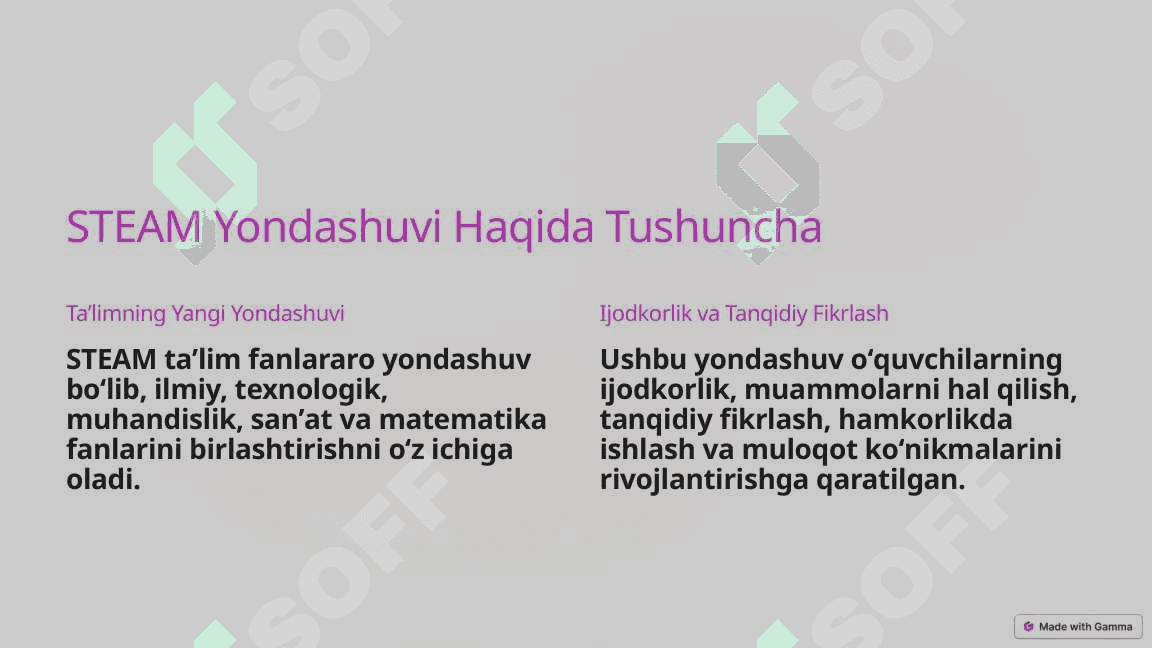 STEAM Taʼlimida Elektron Resurslardan Foydalanish 2