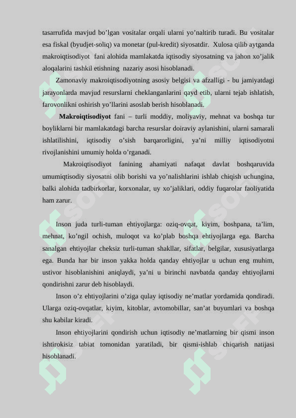 Makroiqtisodiy ko'rsatkichlarning tarkibi va mohiyati 7