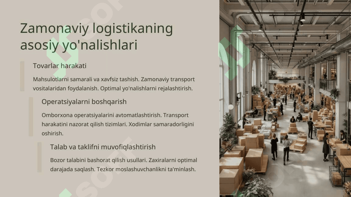 LOGISTIKANING ZAMONAVIY 8