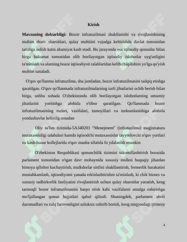 Birja-bozor infrastrukturasining asosiy bo’g’ini sifatida 4