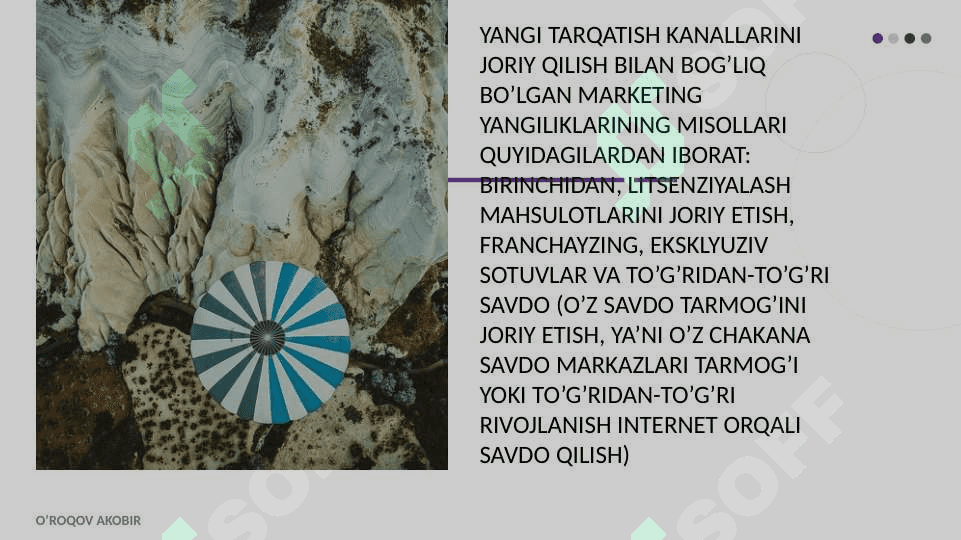innovatsiyalar marketingining o'ziga xos xususiyatlari 3