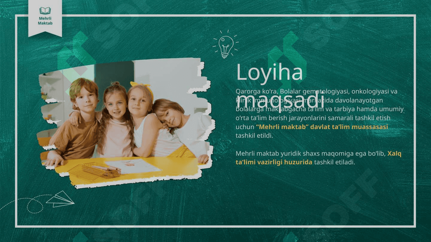 Mehrli maktab mavzusida prezentatsiya (slayd) 3