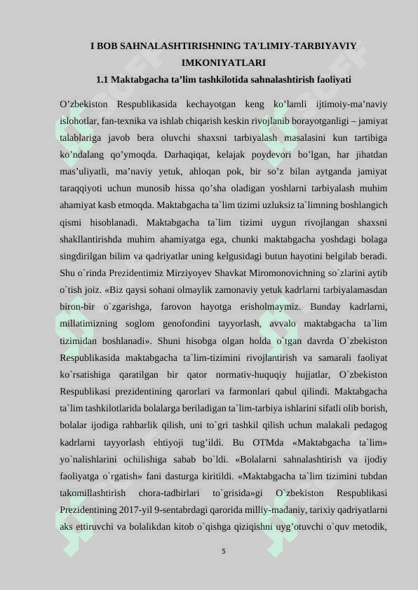 Maktabgacha ta’lim tashkilotida sahnalashtirish faoliyatining asosiy maqsadi va vazifalari 5
