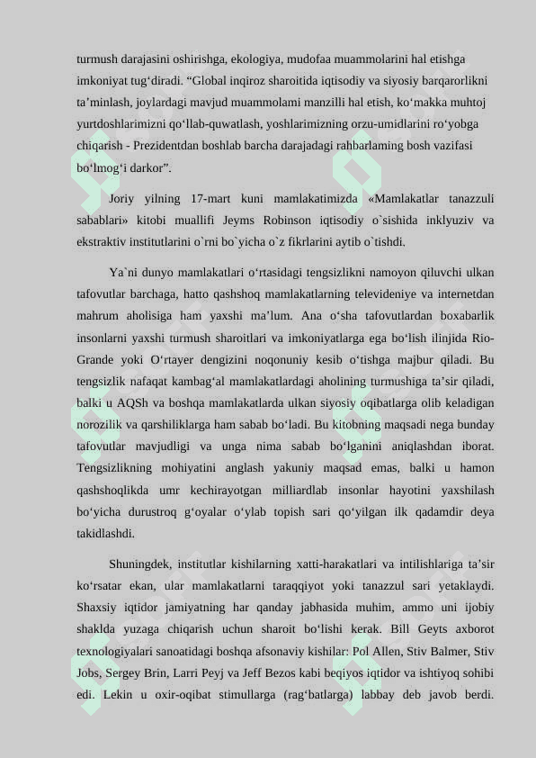 Davlatning iqtisodiy o'sishga tasiri. 3