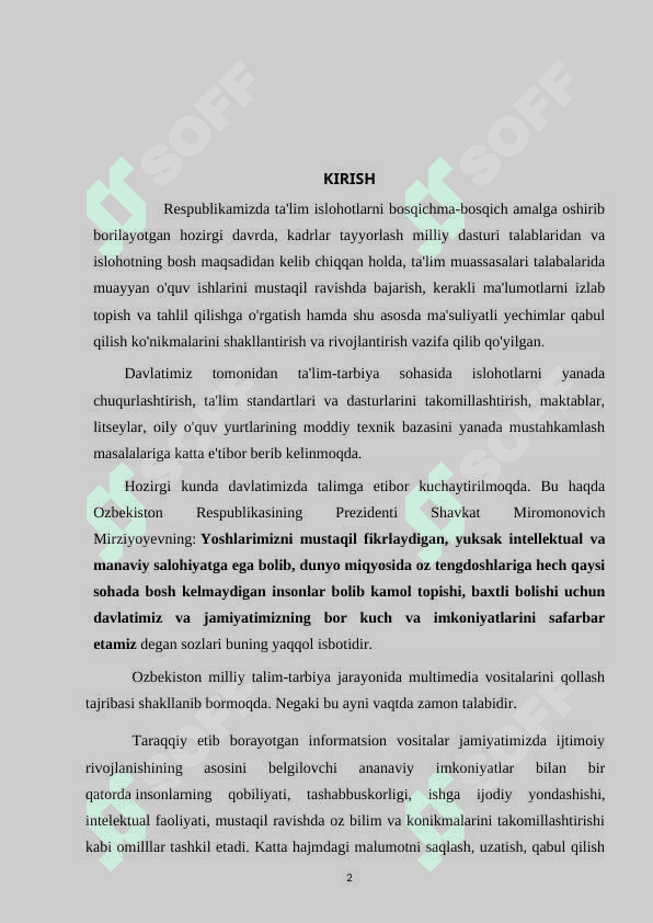 Xudoyberdi To'xtaboyevning ijodini o‘qitish metodikasi 2