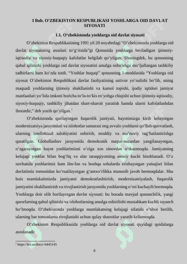 YOSHLAR BILAN ISHLASH TASHKILOTCHISING IJTIMOIY-PEDAGOGIK FAOLIYAT TAMOYILLARI 6