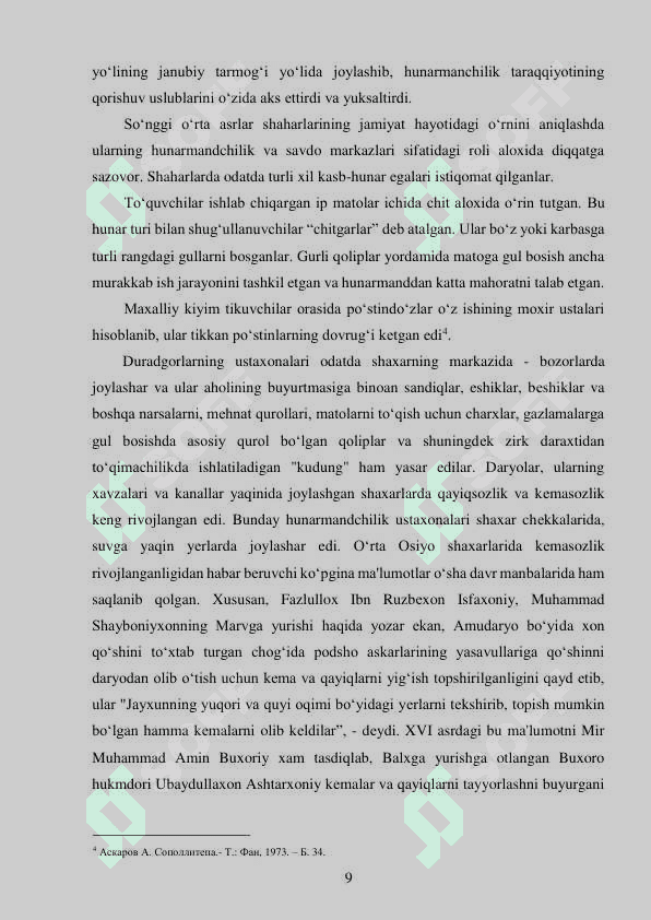MOVAROUNNAHRDA QADIMIY HUNARMANDCHILIK MARKAZLARI VA ULARNING TARIXIY AXAMIYATI (2) 8