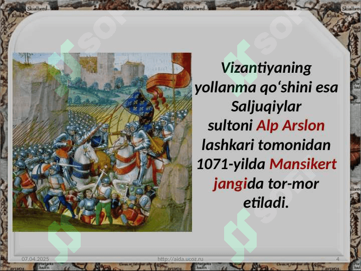 SALJUQIYLAR DAVLATI. 4