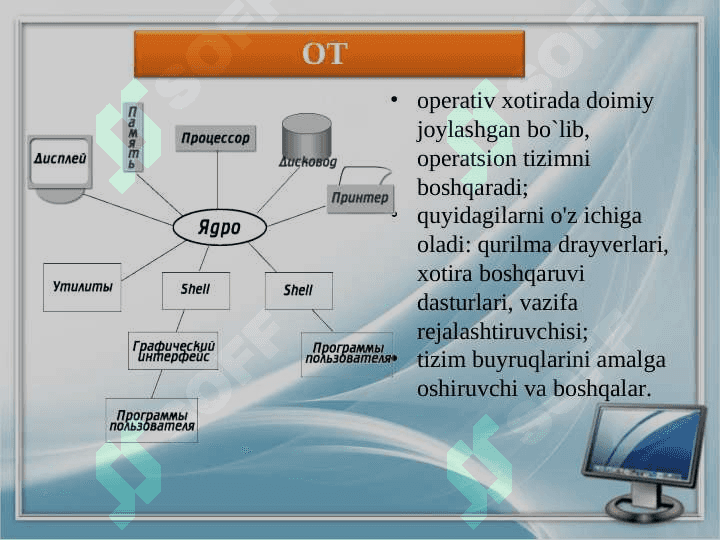 Operatsion tizimlar va Ularning turlari. Windows operatsion  tizimining sozlamalari. 8