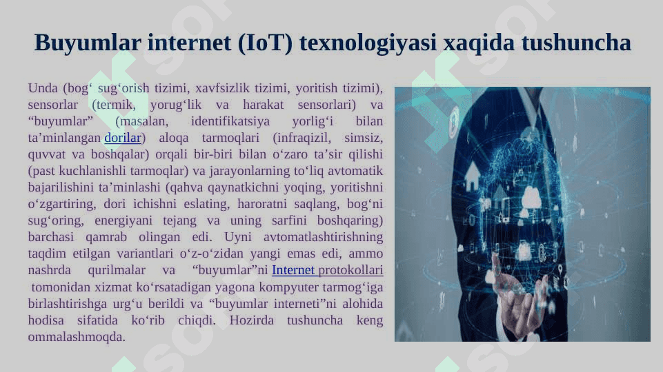 Buyumlar interneti (Internet of Things) texnologiyalari 6
