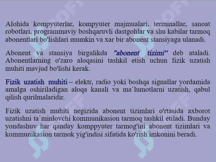Kompyuter tarmoqlari va tarmoq texnologiyalari, Internet texnologiyasi, Internet xizmatlari. 4