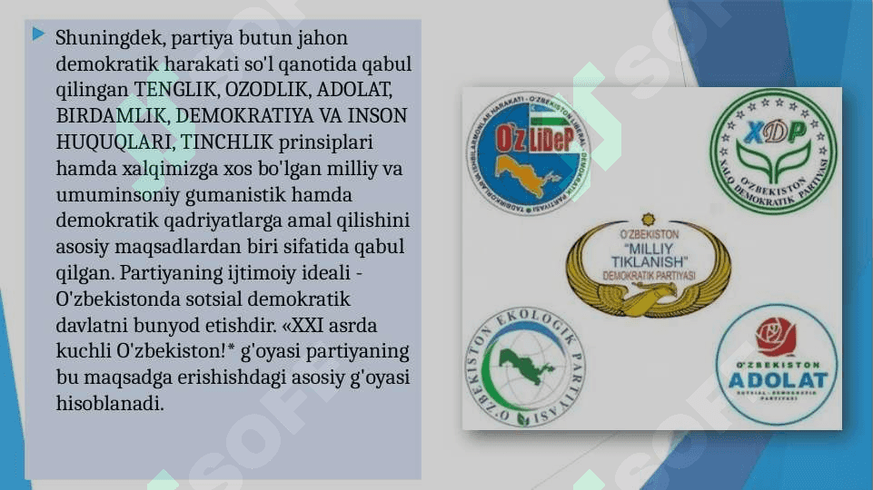 OʻZBEKISTONDA KO'P PARTIYAVIYLIK TIZIMI 6