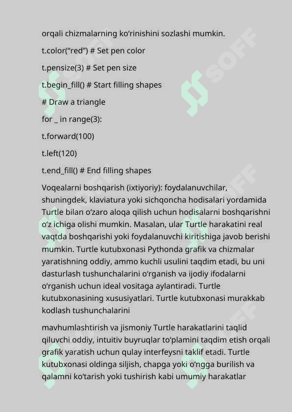 TURTLE KUTUBXONАSI VА UNING IMKONIYАTLАRI 4