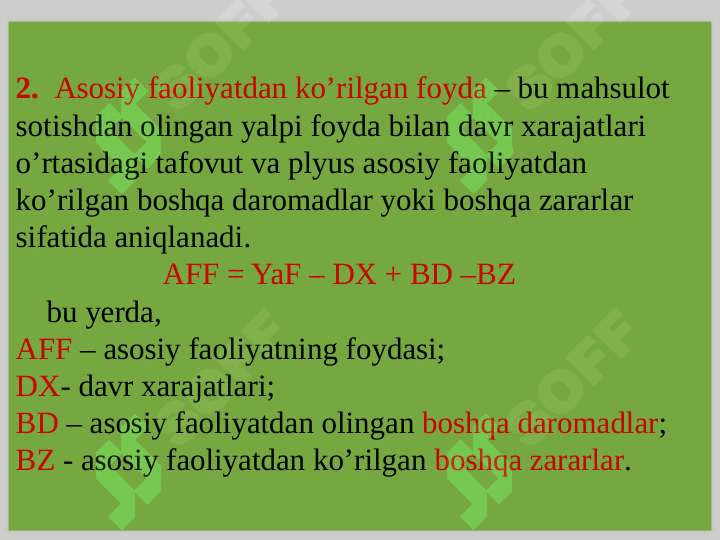 Moliyaviy natijalar hisobi 5