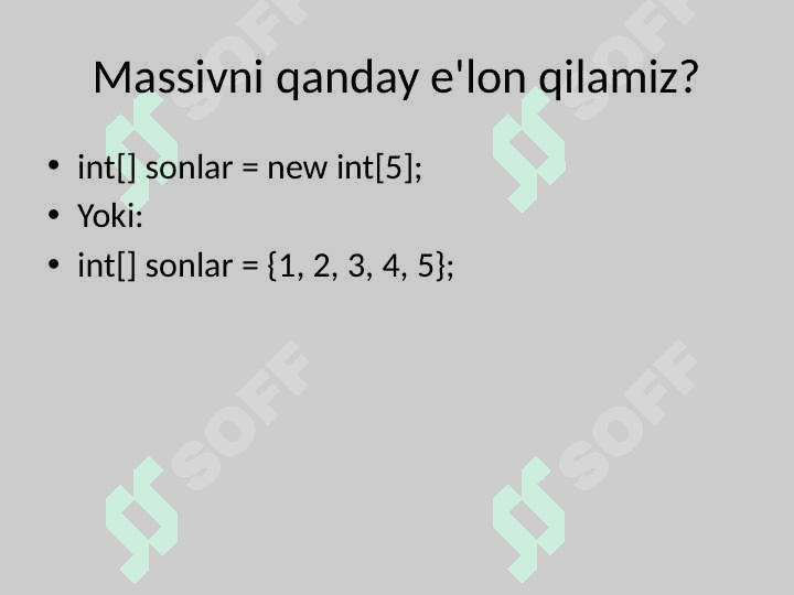 C#, Massivlar, Array, Algoritm, Dasturlash, Kod yozish, Amaliy mashq 3