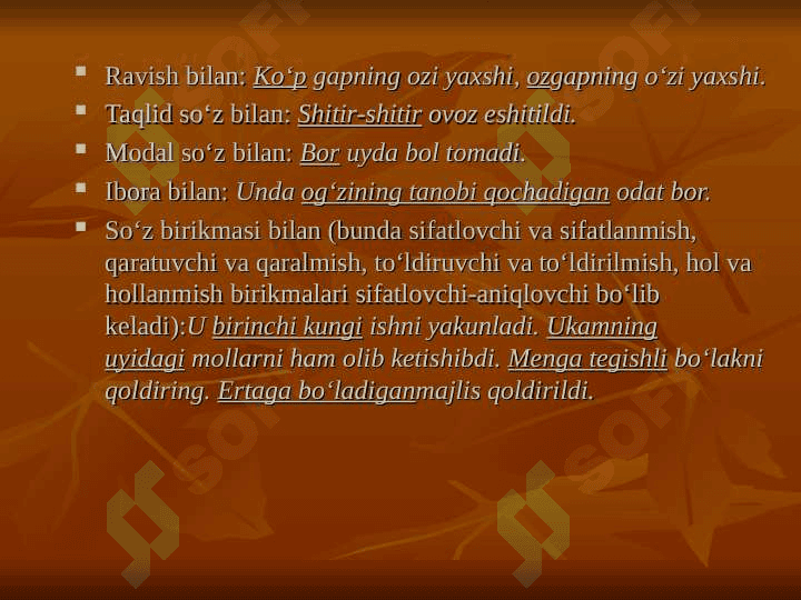 aniqlovchi 4