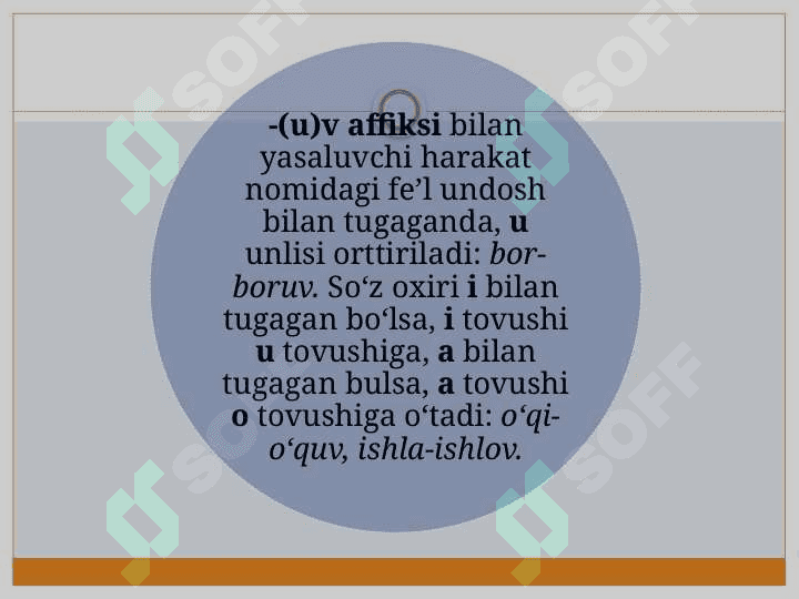 Fe’lning vazifadosh shakllari 6