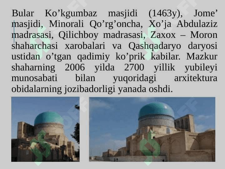 O‘zbekistonning janubiy turistik mintaqasi 5