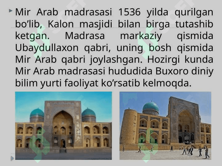 Buxoro-Navoiy turistik mintaqasi 6