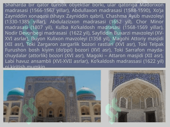 Buxoro-Navoiy turistik mintaqasi 8
