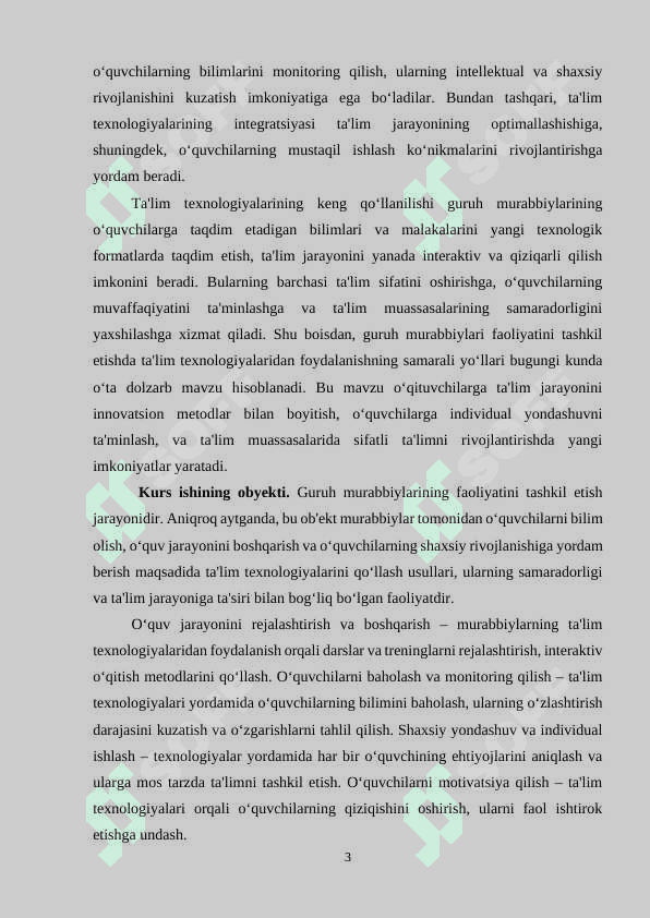 SINF RAHBARI FAOLIYATINI TASHKIL ETISHDA ZAMONAVIY  TEXNOLOGIYALARIDAN FOYDALANISH 3