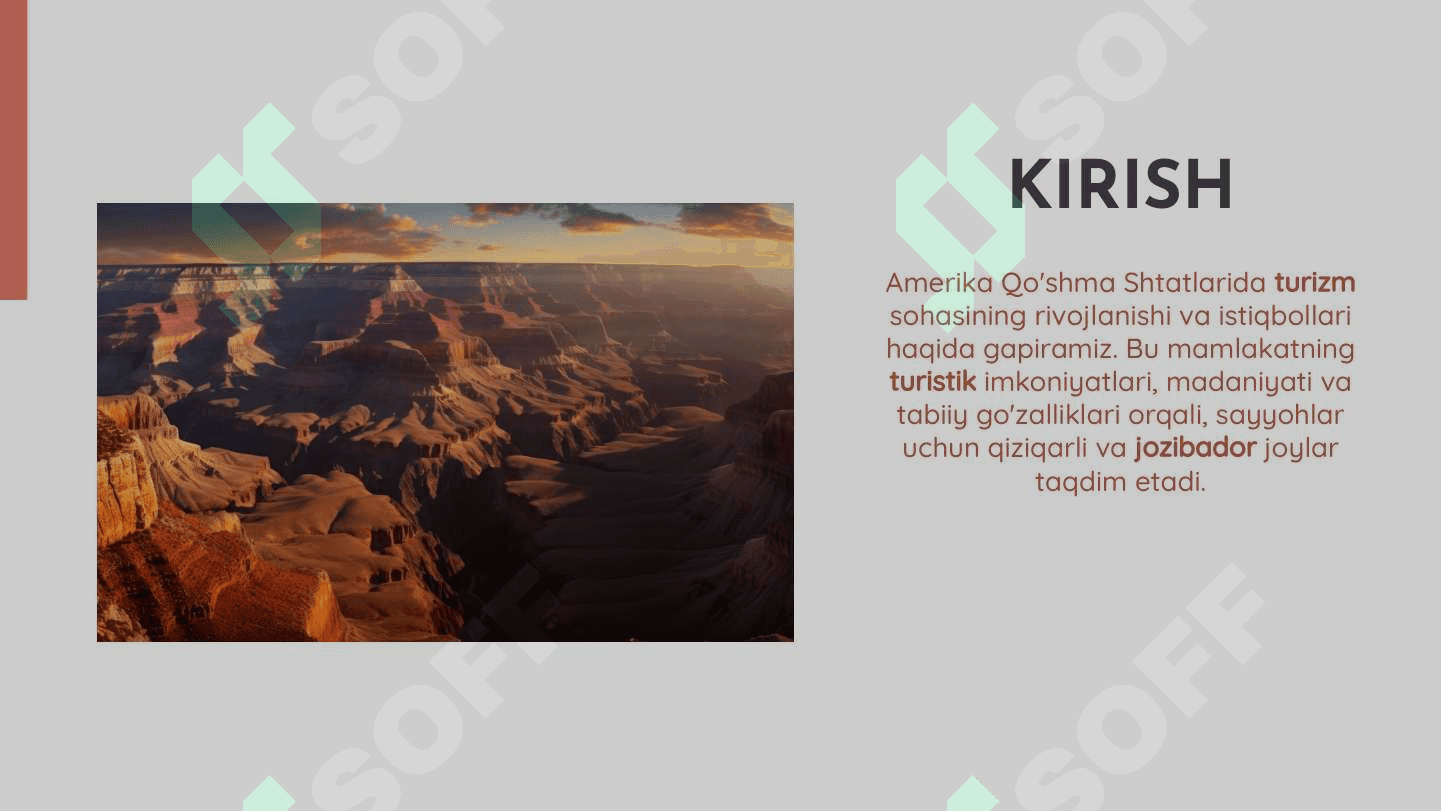 Aqsh davlatida turizm va uning istiqbollari 2