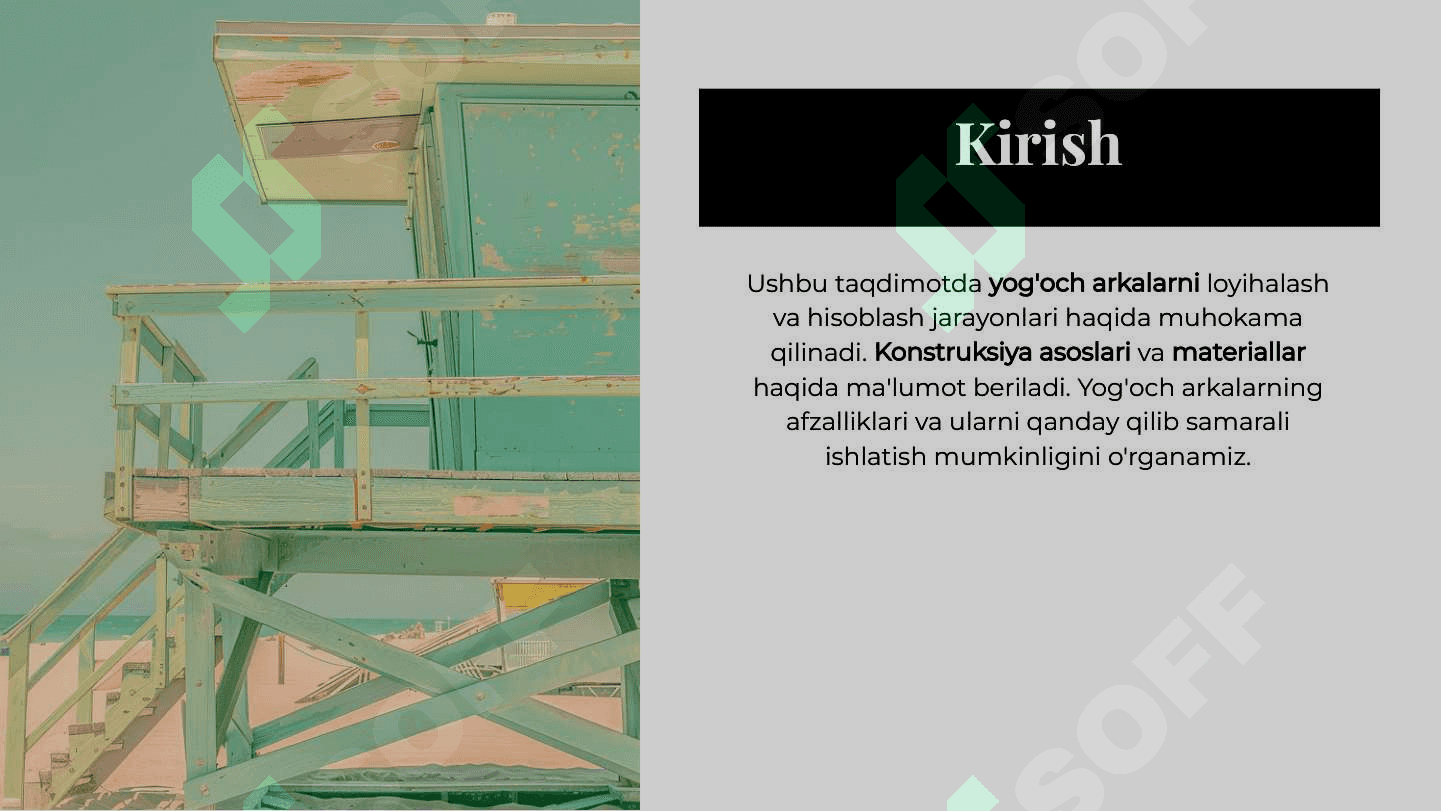 Yog'och arkalarni loyihalash va hisoblash. Yog'och arkalarni konstruksiyalari 2
