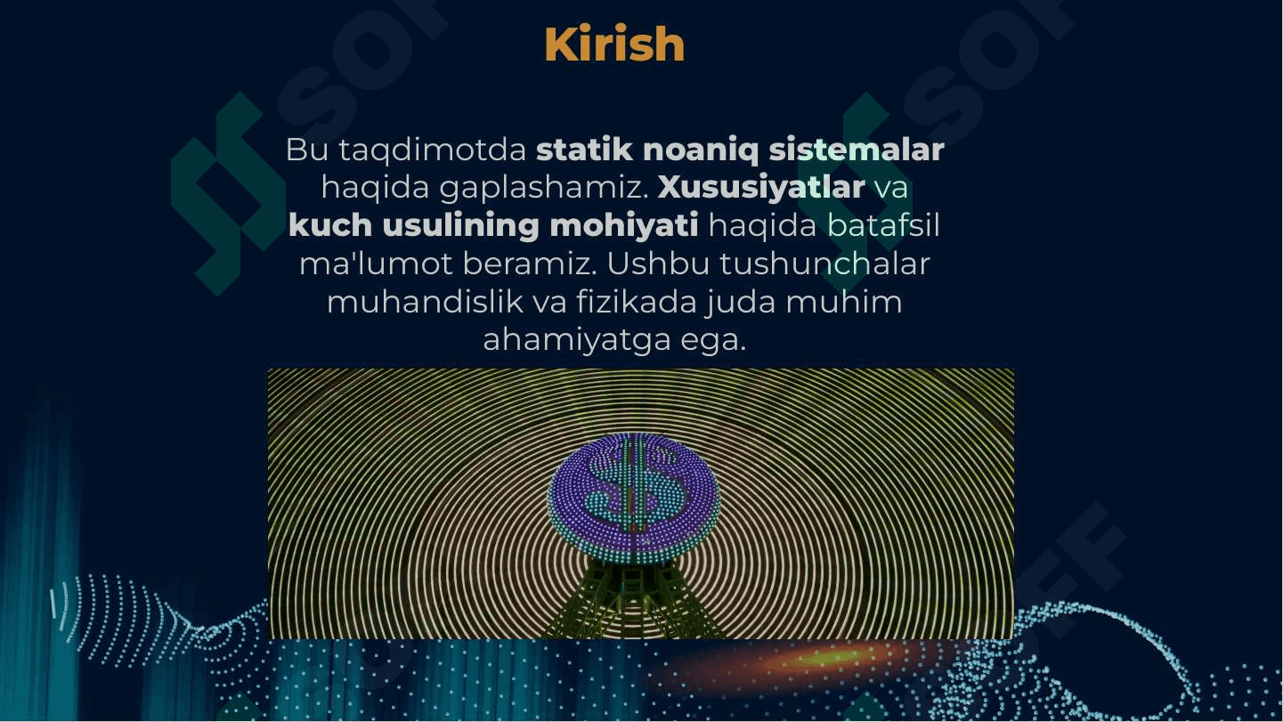 Statik noaniq sistemalar va ularning xususiyatlari. Kuch usulining mohiyati 2