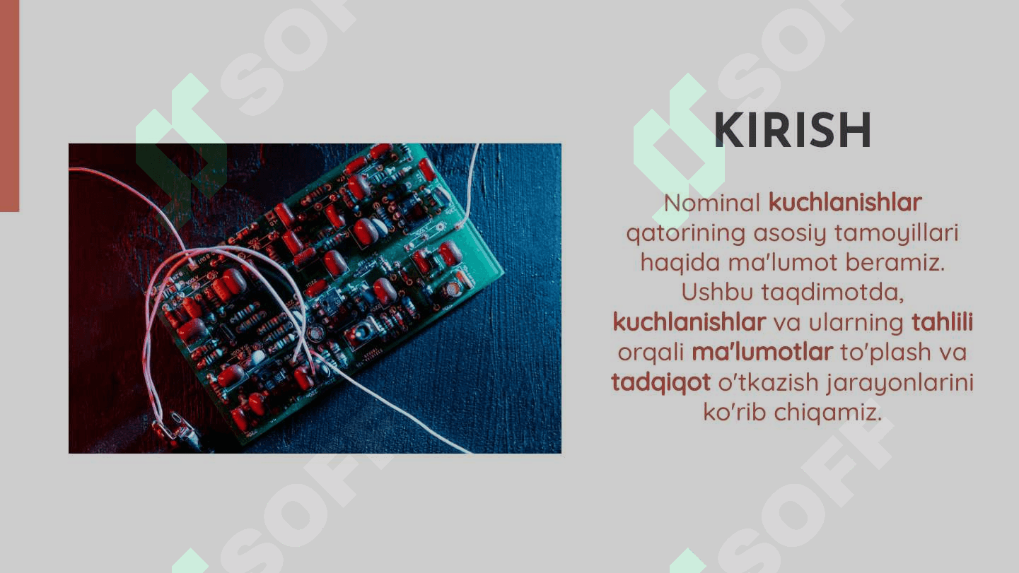 Nominal kuchlanishlar qatori 2
