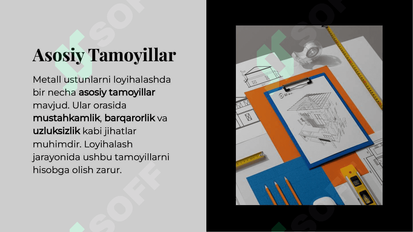 Metall ustunlarni loyihalash 4
