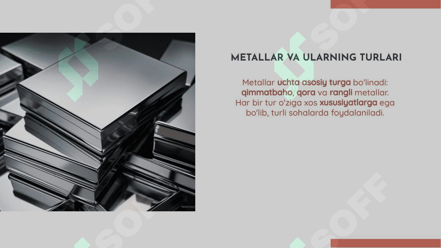 Metallarni tuzilishi va hossalari 3