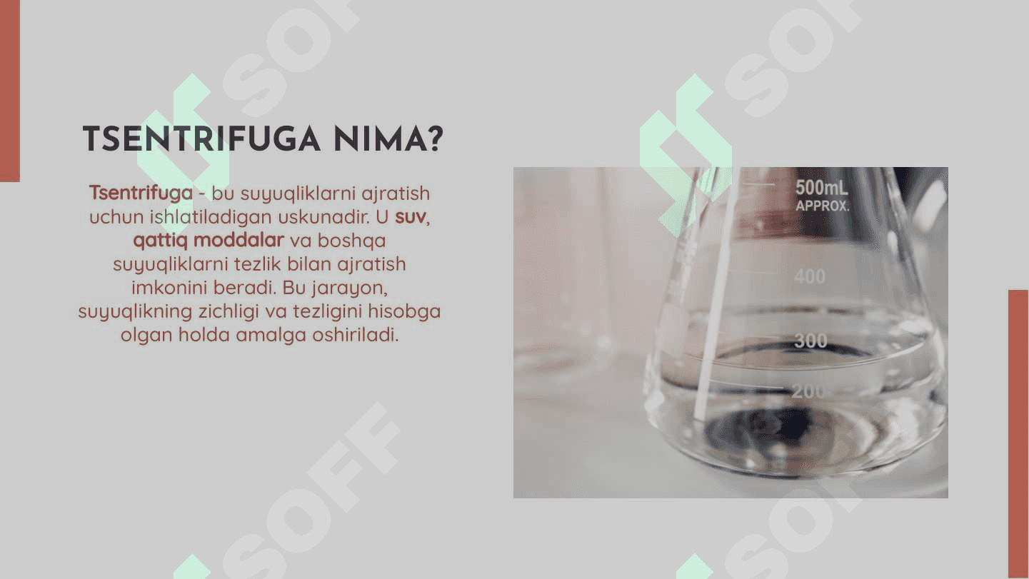 Tsentrifuga uskunalarining zamonaviy turlari 3