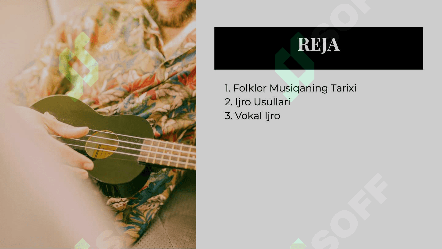 Folklor jamoasi uchun tanlangan musiqalarni ijro etish 2