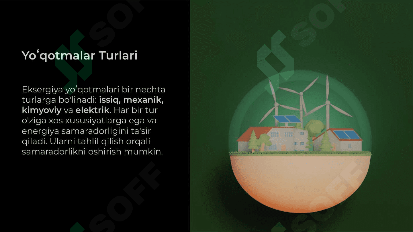 Eksergiya yo'qotmalarining turlari 4
