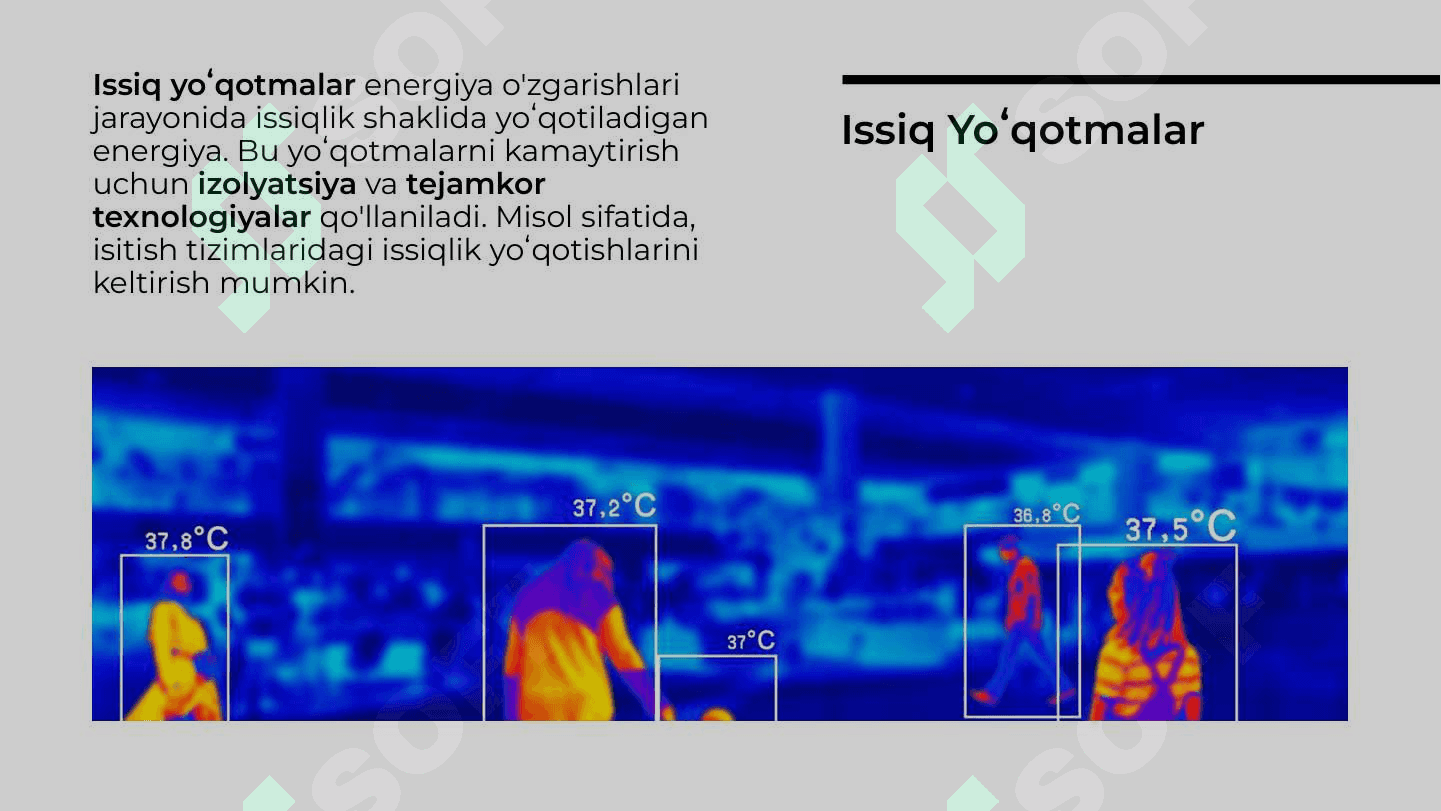 Eksergiya yo'qotmalarining turlari 5