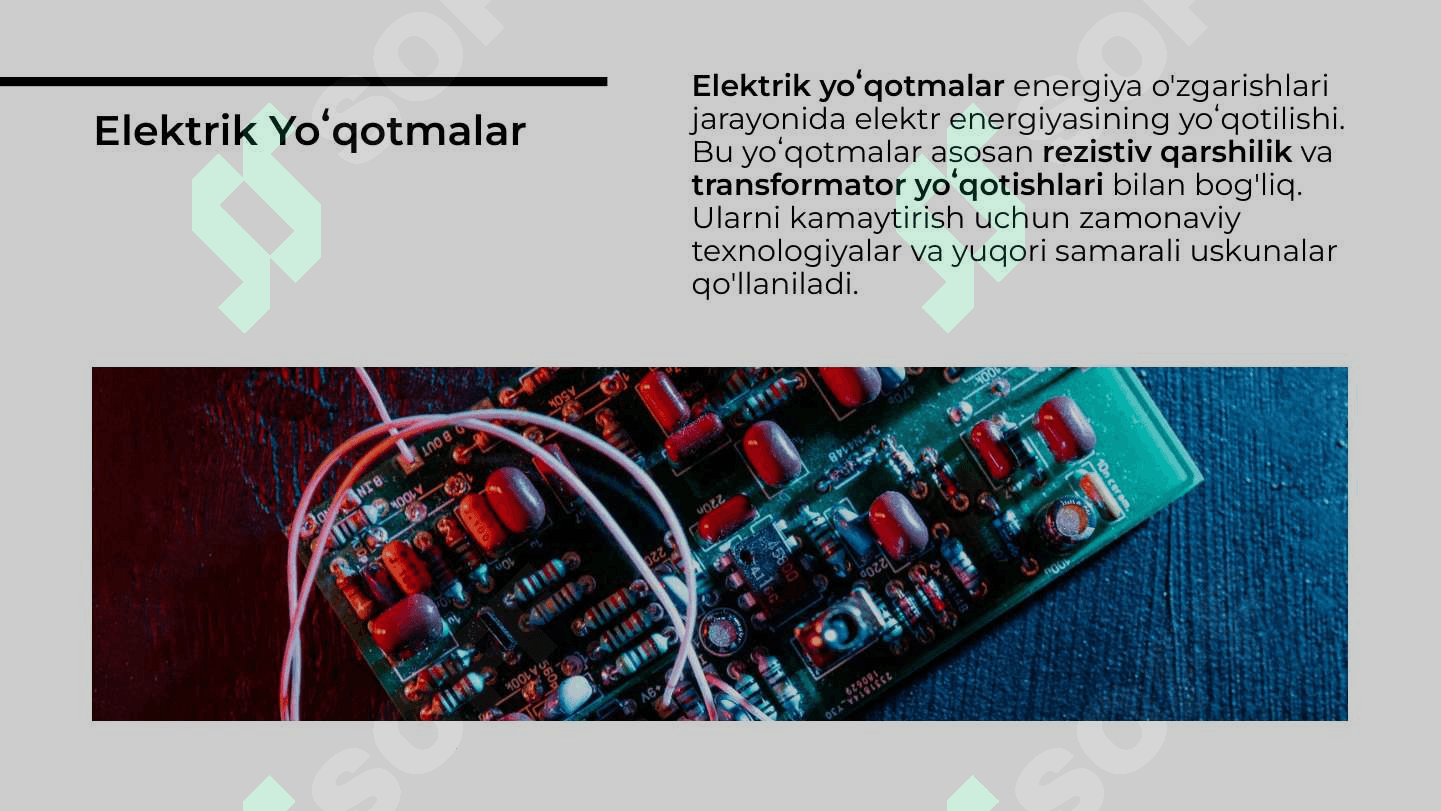 Eksergiya yo'qotmalarining turlari 8