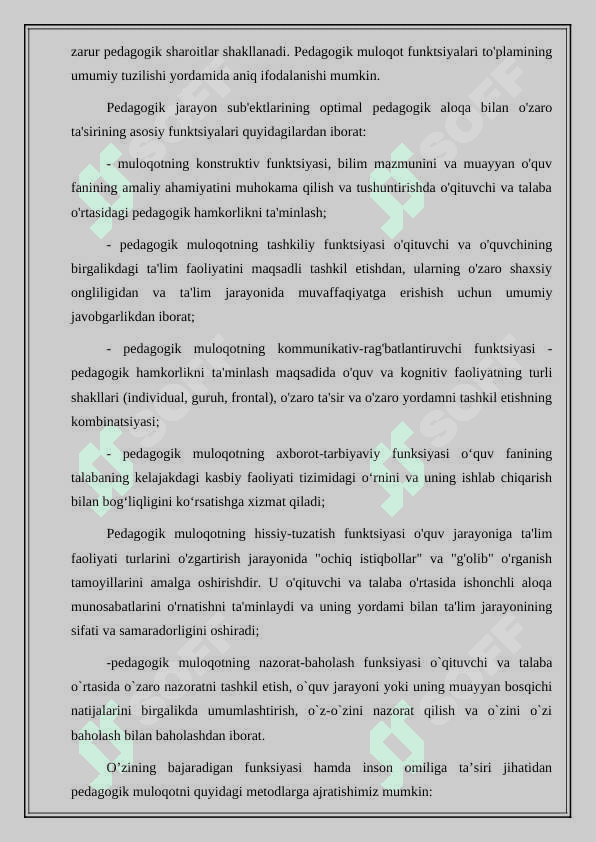 Pedagogik muloqotning tuzilishi va metodlari 2