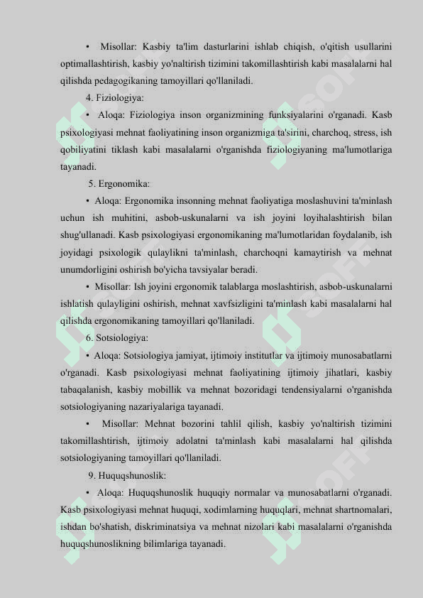 Kasb psixologiyasidan mustaqil ish 4
