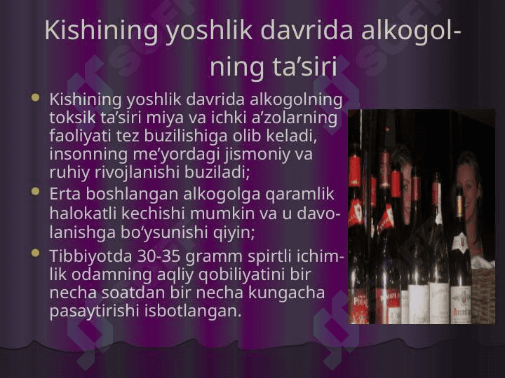 Spirtli ichimliklarni inson organizmiga ta`siri 3