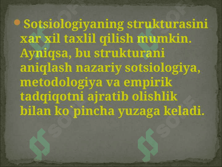 Sotsiologiya fanining strukturasi 7