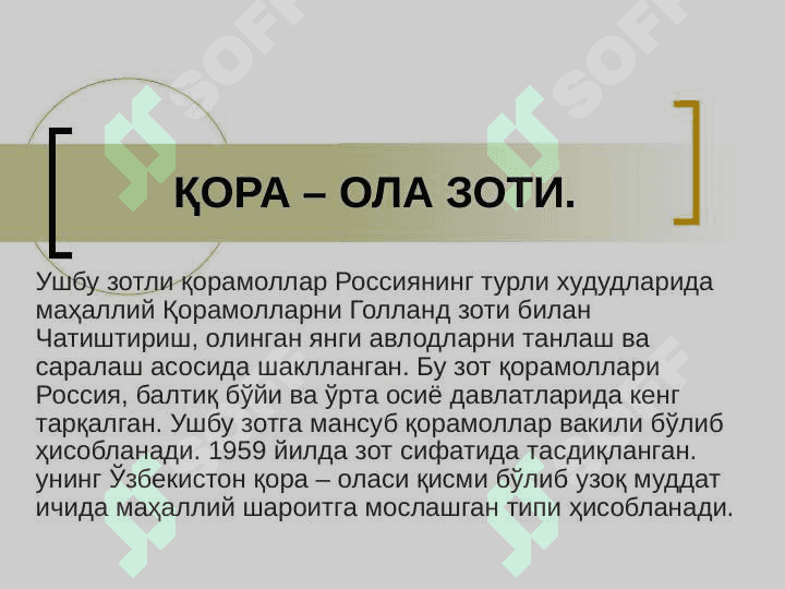 Қорамолчилик келиб чиқиши ва халқ хўжалигидаги аҳамияти 8